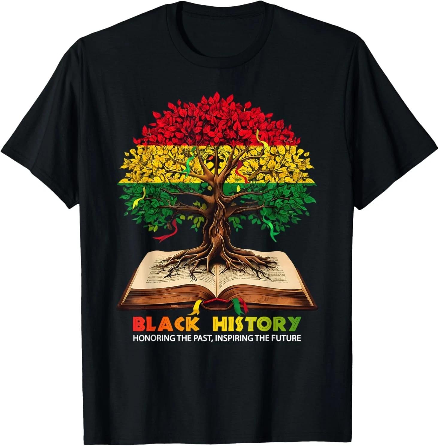 Honoring Past Inspiring Future Men Women Black History Month T shirt L