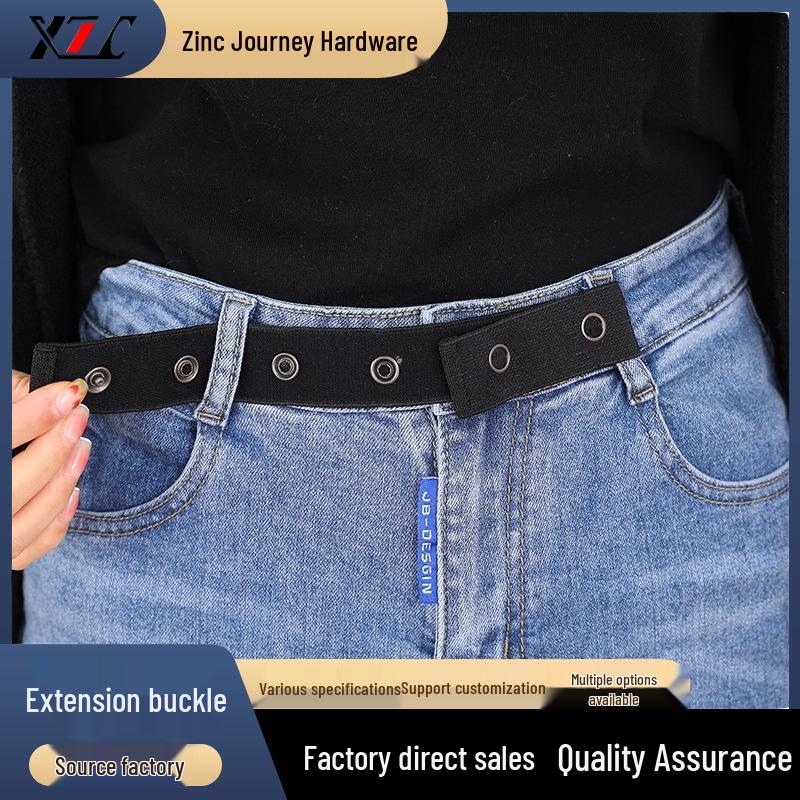 Elastisk midjeforlenger Jeans med 6-knapps justering