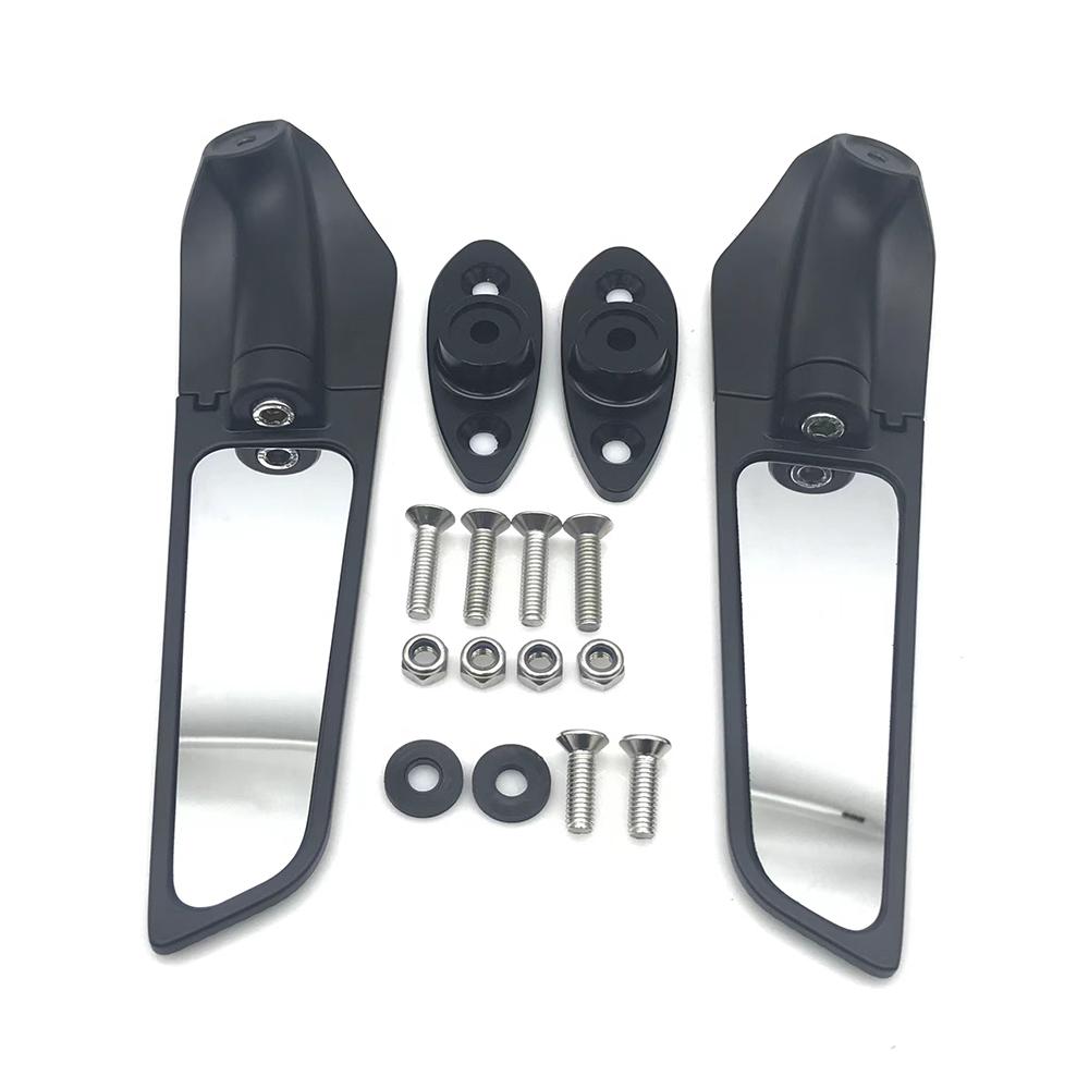 Motorcycle Adjustable Rotating Rearview Mirror Wind Winglets Reflector For Yamaha YZFR6 YZFR1 For Kawasaki Ninja 650 400