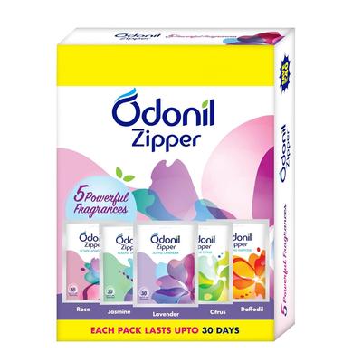 Odonil Zipper Mix Blocchi Deodoranti per Ambienti 50g 10gx5 Per Bagno Toilette