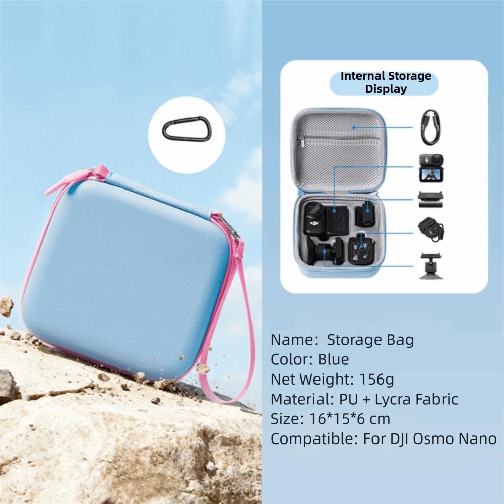 Anti-shock Travel Carrying Case with Pendant Camera Bag Mini Storage Case for DJI OSMO NANO Camera