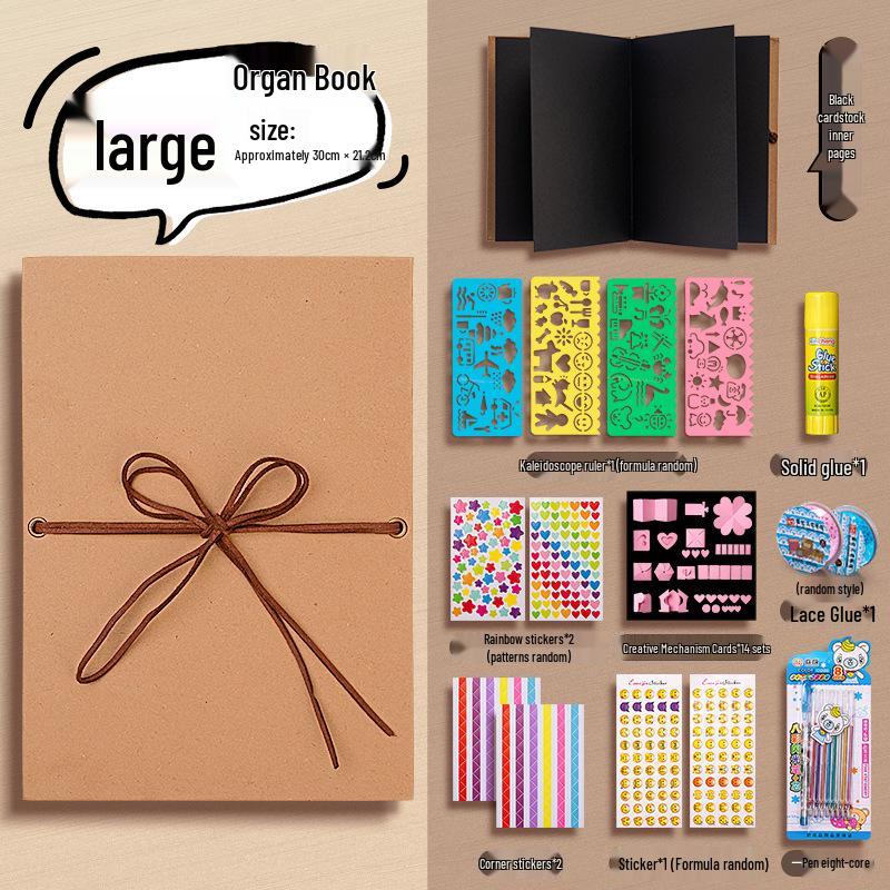 Acrylic DIY Photo Album: Handmade Memory Journal with Creative Graffiti and Loose-Leaf Design