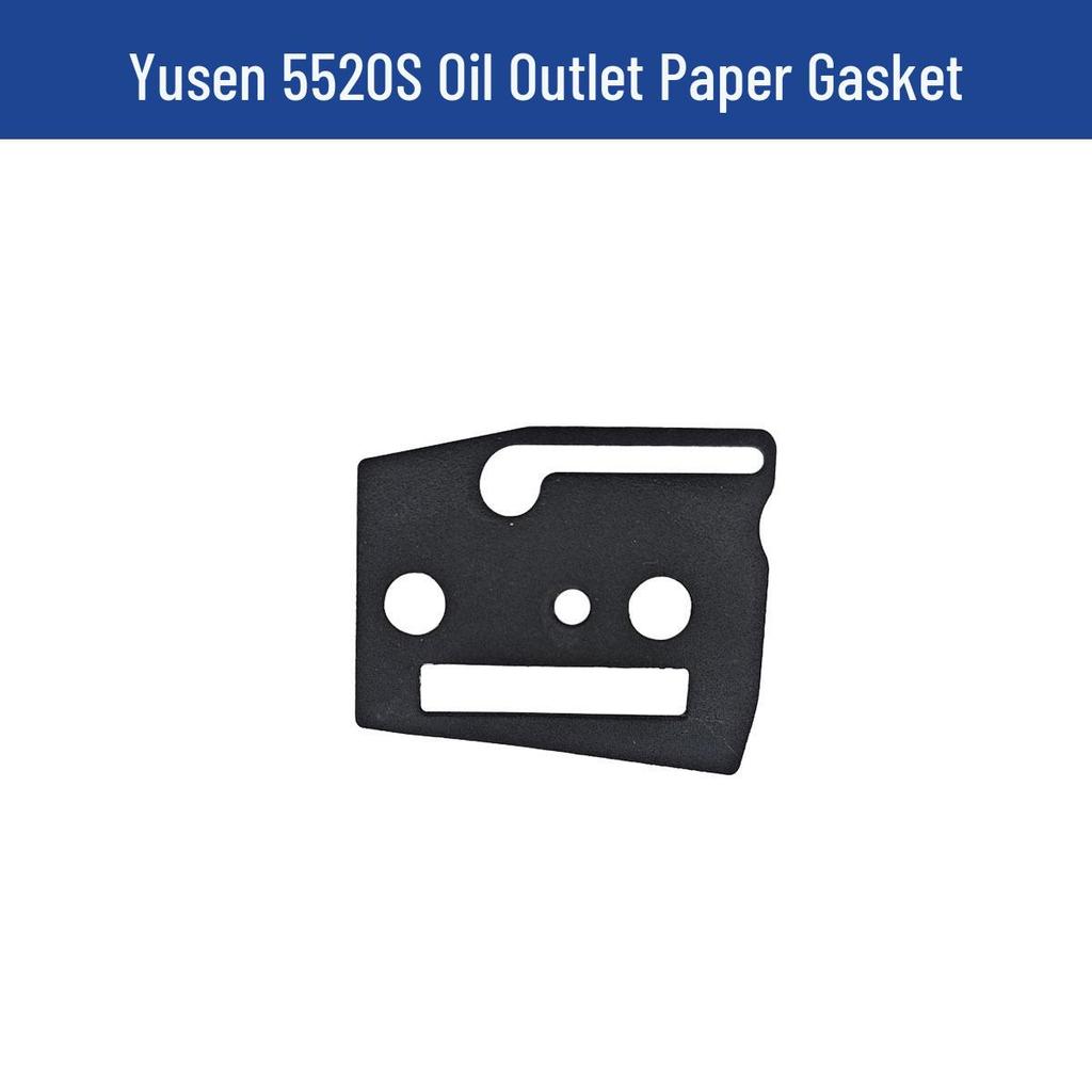 Yusen Chainsaw 5520 Parts: Cylinder, Carburetor, Clutch, Drive Disc, Pull Starter, Ignition Coil, Air Filter.