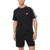 adidas Essentials Single 3-Stripes T-shirt Asia Sizing 'Black' Men's IC9334
