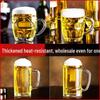 ZISIZ Handmade Glass Beer Mug