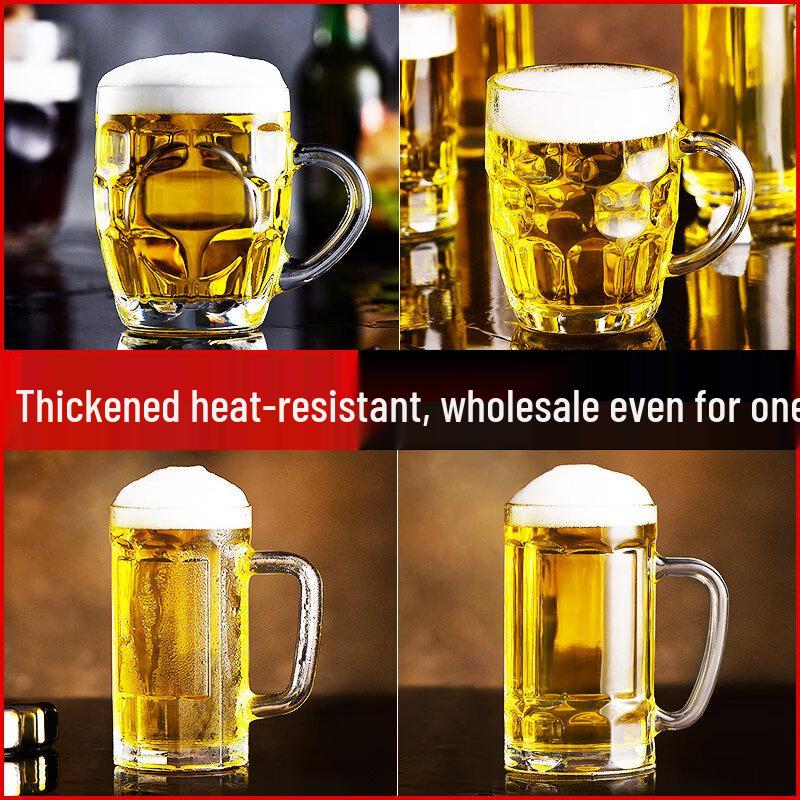 ZISIZ Handmade Glass Beer Mug