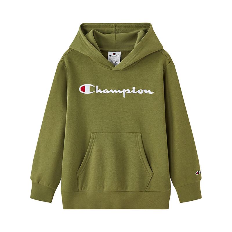 Champion Unisex Kids Retro LOGO Fleece Hooded Sweatshirt