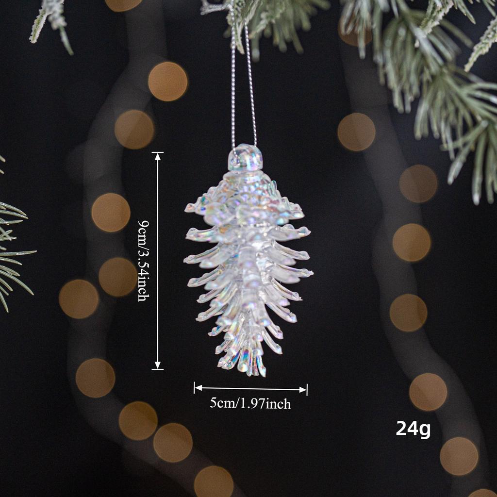 Acrylic Reindeer Ornament for Xmas Tree Crystal Dancing Hanging Figurine Decor Deer Ornament for Home Xmas Tree Party Supply