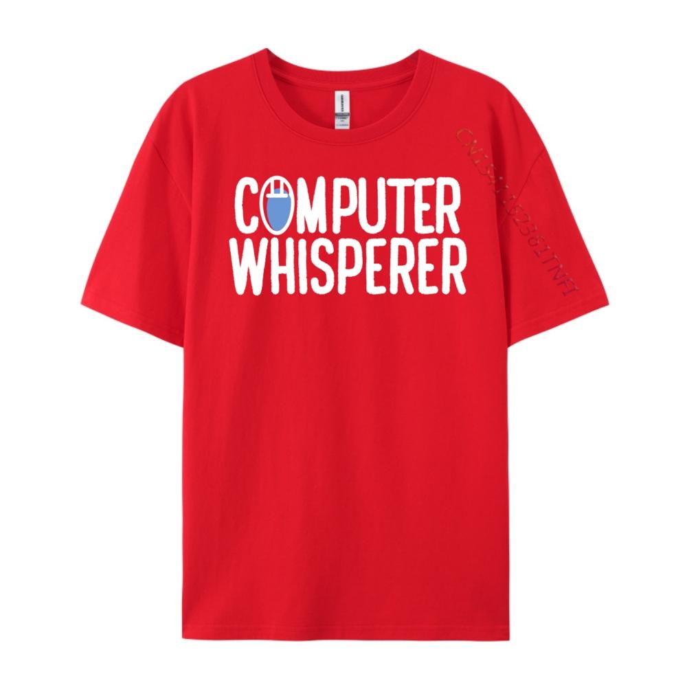 Pc Nerd Techie It Technician Computer Whisperer Blue And White Graphic T Shirts Women Classic Funny Gifts Big Size S