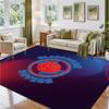 Blackburn Rovers Football Design Crystal Velvet Rug Soft Decorative Mat for Bedroom Entrance