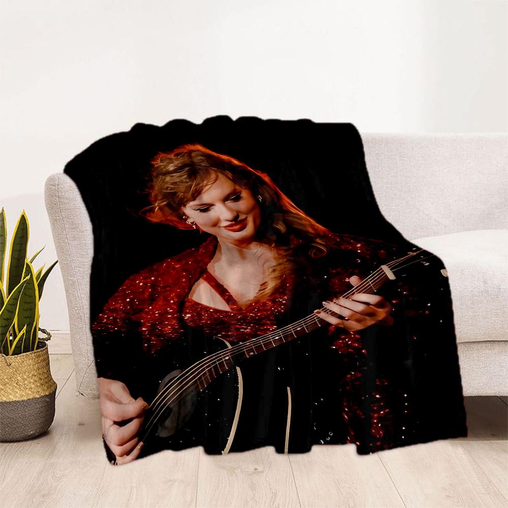 Taylor Swift Performance Blanket Comfortable Suitable for Sofa Office Chair All-Season Use Modern Gifts For Family Or Friends