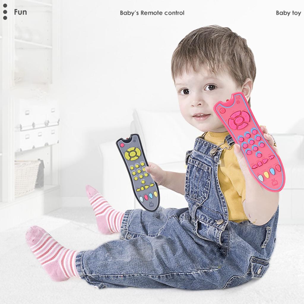 Baby Simulation Remote Control Music English Learning Educational TV Remote Control Toy
