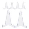 6pcs Trading Card Display Stand Sports Cards Rack Baseball Card Holder Trading Card Shelf Clear Mini Easel Stand for Baseball Trading Cards