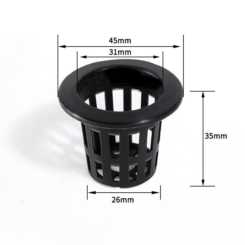 50Pcs Hydroponic Soilless Mesh Net Basket Plant Vegetable Growing Nursery Cup Pot Sponge Fixator Container Aeroponic Veg Planter