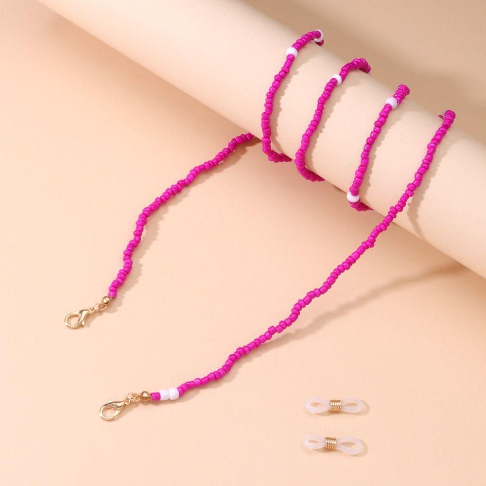 Bohemia Style Sunglasses Chains Colorful Eyeglass Lanyard Colorful Bead Glasses Chain Women
