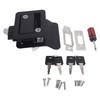 Trailer Entry Door Lock RV Door Lock with Paddle Deadbolt Door Handle  Enclosed Entry Door Lock  Black for Trailer