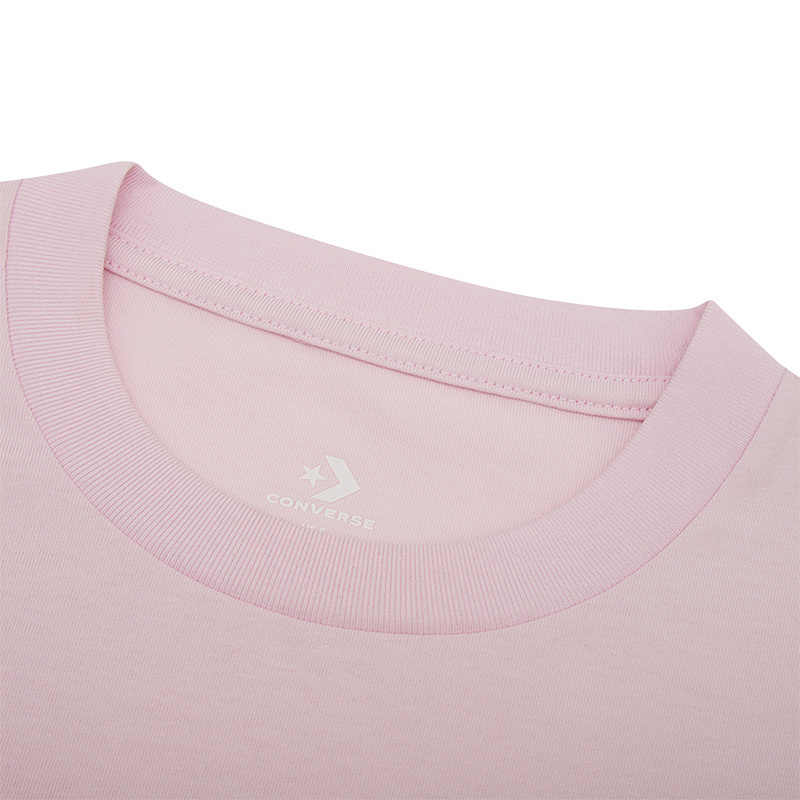 New Converse SS25 Regular T Shirt Women's Pink 10028733-A02