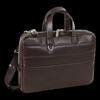 Passenger Leather Nava Thin Leather Briefcase - Dark Brown