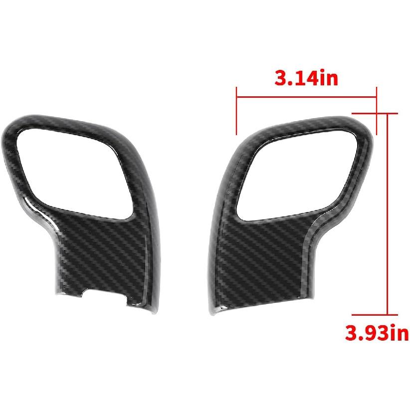 ABS Carbon Fiber Gear Shift Knob Cover Stick Shifter Cap Cover for 2015-2020 Ford F150