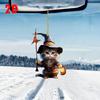 NEW Cute Acrylic Halloween Witch Cat Lantern Ornament Cat Shaped Pumpkin Hanging Pendant For Car Bag Keychain Decor C1D5