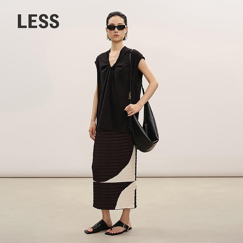 

LESSLESS Casual Straight Mid-Length Skirt S