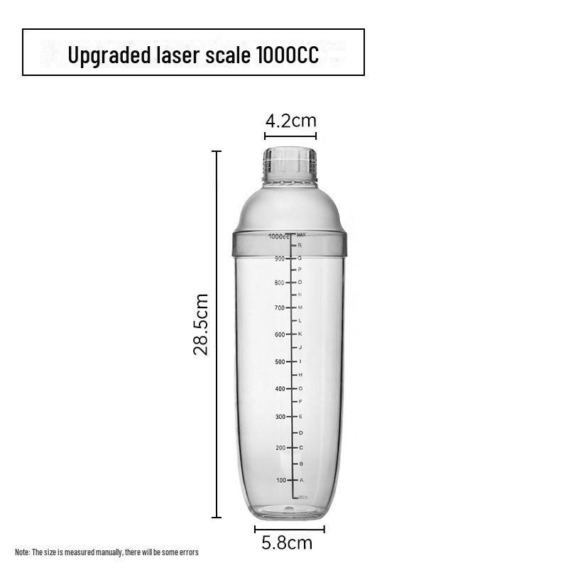 Four-Stage Milk Tea & Cocktail Shaker Set - Handheld Lemon PC Resin Container