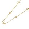 Elegant Zircon Flower Necklace - French Pastoral Style