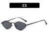 1PC diamond polygon small frame sunglasses  new metal sunglasses for fashion show minimalist women