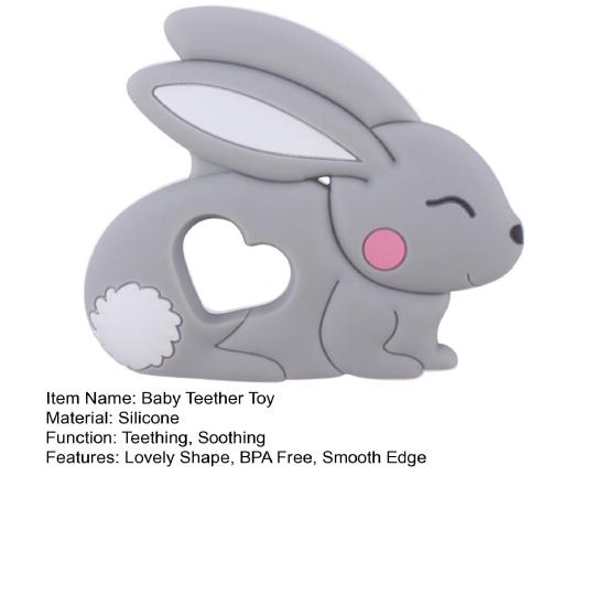 Brush Baby Bunny Silicone Teether Buy Baby Teether Toy Cute - Main Image