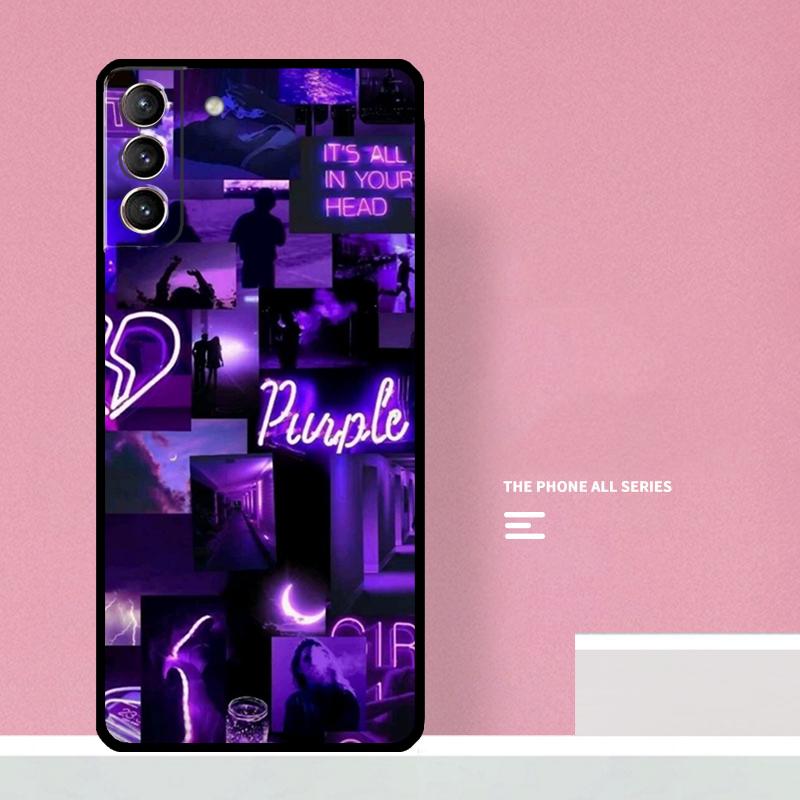 Infinity On Purple Phone Case For Samsung Galaxy S26 S25 S24 S20 S21 S22 S23 Ultra S10 Plus S25 FE Cover Coque
