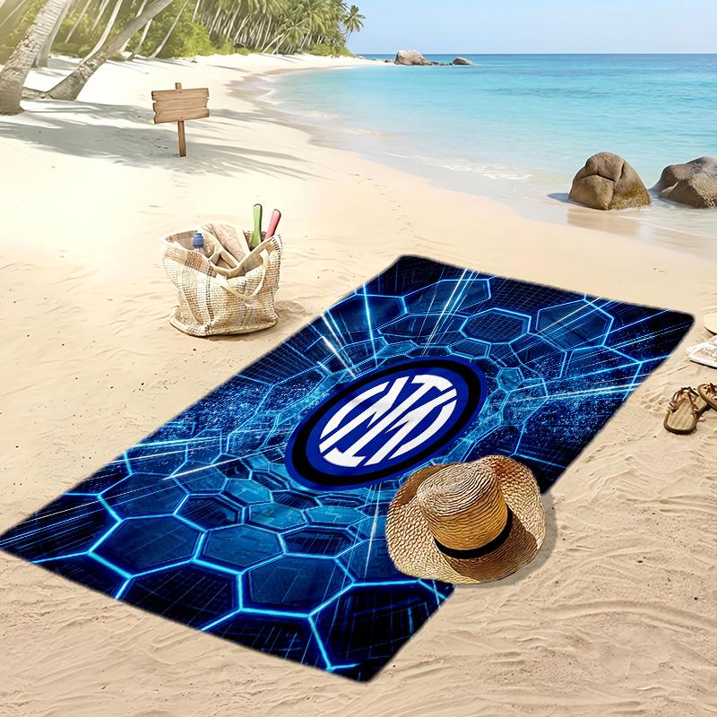 Asciugamano da Spiaggia Stampato Borussia Dortmund Asciugamano Morbido ad Asciugatura Rapida Coperta da Spiaggia Rettangolare Grande Portatile per Viaggio Piscina