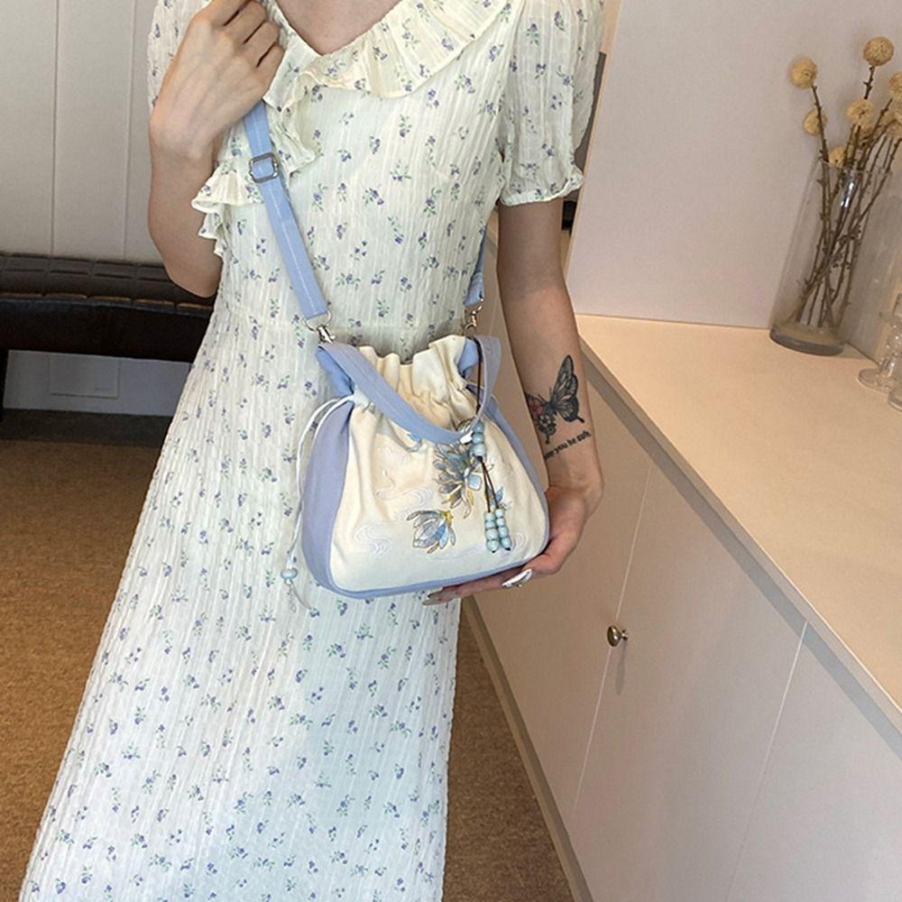 Flower Chinese Style Handbag Ancient Style Hanfu Crossbody Bag Printed Shoulder Bag  Shopping