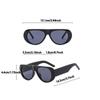 Lunettes de soleil surdimensionnées de marque de luxe vintage designer pour femmes et hommes, verres de soleil populaires punk coupe-vent à grande monture, UV400