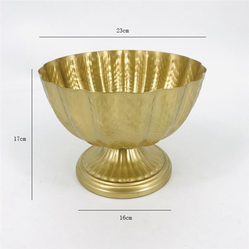 Vase Iron Basin Flower Planter For Cafe Indoor Office Living Room Home Planter Photography Props Traditional Plant Pot Small