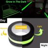 5CM X 5M Anti Slip Traction Tape With Glow In Dark Green Stripe Friction Abrasive Adhesive For Stair Tread Step Indoor Outdoor
