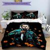 Halloween Horror Icon Print 3Pcs Bedding Setduvet Cover With 2 Bedropillowcase Home Birthday Gift