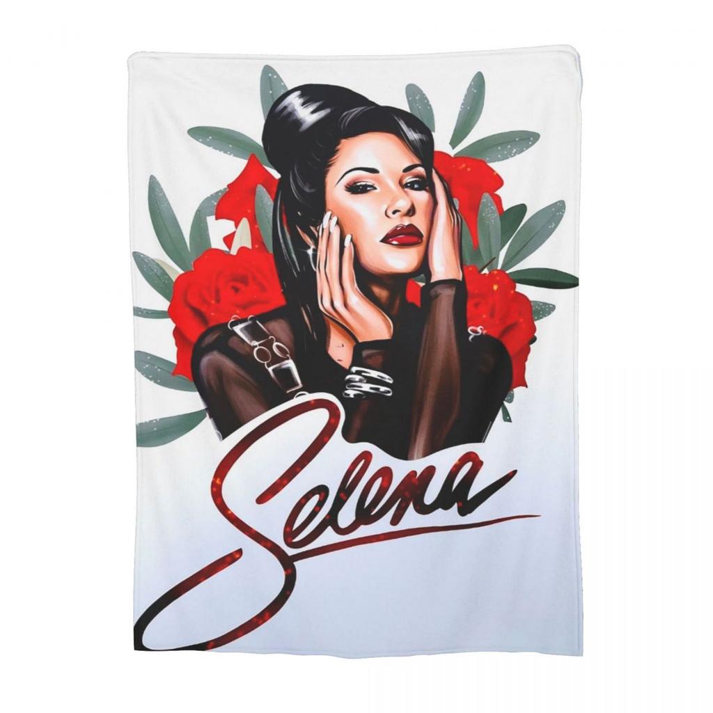 Selena Quintanilla Vintage Blankets Flannel Throw Blanket Breathable Throw Blankets for Bedroom Office Throws Bedspread Quilt