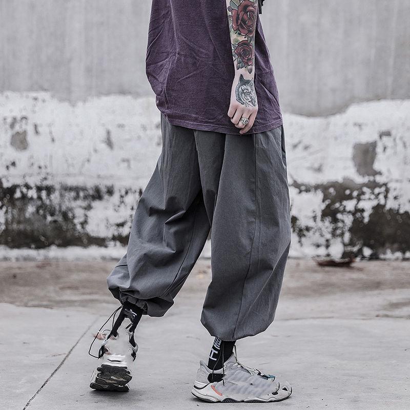 Pánské kalhoty nadměrné velikosti volné harémové kalhoty ležérní sportovní kalhoty