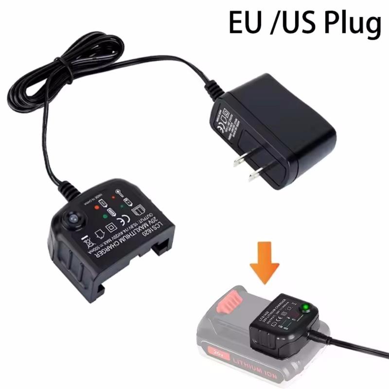 Lithium Battery Charger For Black&Decker 10.8V 14.4V 18V 20V Serise LBXR20 Electric Drill Screwdriver Battery Charging Tool