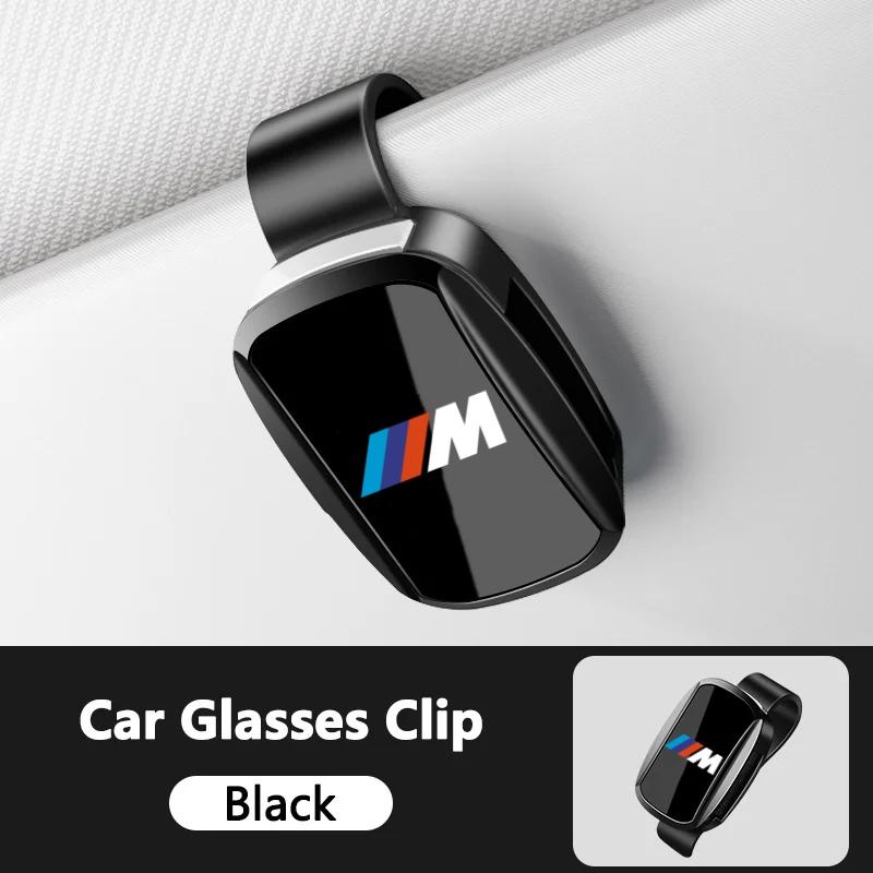 MLKL5 Car Sun Visor Glasses Clip Pressing Switch Eyeglasses Holder For BMW M Emblem E46 E36 E34 F10 E90 F30 E60 F30 E53 E30 E92 E87