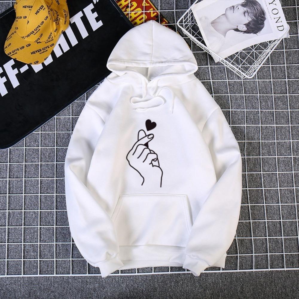 Sweater women's new autumn and winter women's clothing printing loose Korean version pullover women's sweater