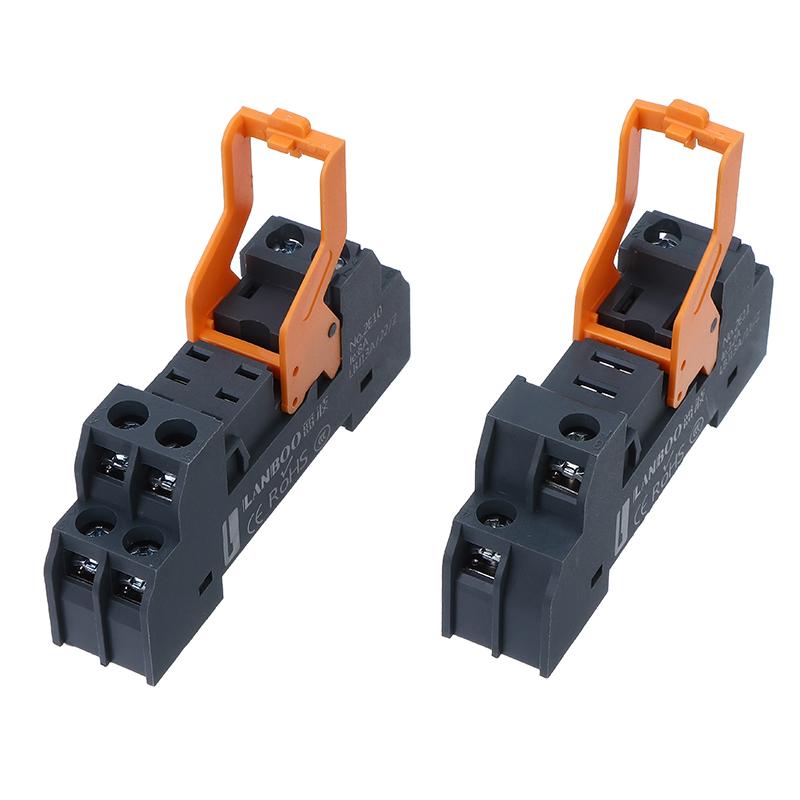 Narrow Type Relay Base Lbj13A Series Precision Manufacturing 5Pin 8Pin 2No2Nc For Dc12V/24V/48V Ac24V/110V/220V