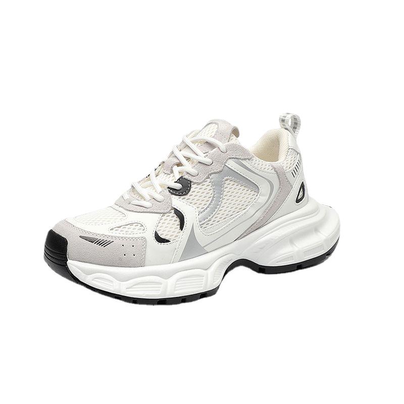 

Обувь для папы, женская весенне-летняя новая дышащая сетчатая поверхность, повседневные модели для пар, женская обувь большого размера, спортивная обувь с толстой подошвой для мужчин 40