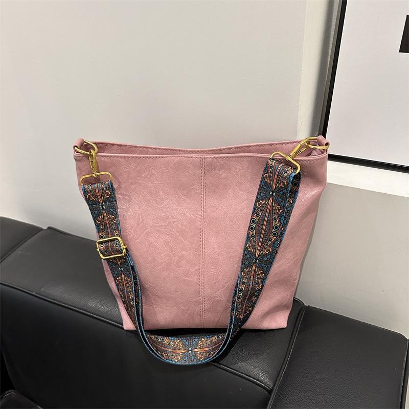 Jaro Nový Styl Módní Ruční Taška přes Rameno Crossbody Velká Kapacita Vysoce Kvalitní Dojíždění Tote Bag Kbelíková Taška Dámská Taška