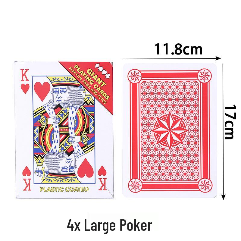 Playing Big Extra Large Super Size Playing Cards - 4x9 Times Larger