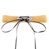 Wide Velvet Choker, Hollow Alloy Pendant Soft Velvet Streetwear Neck Collar