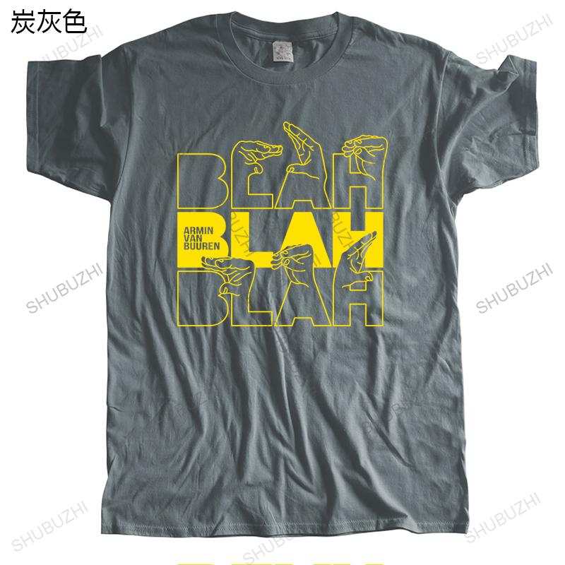 Many Summer Crew Neck Cotton T-shirts Short Sleeve Black Tees ARMIN VAN BUUREN BLAH New Arrived Mens Brand Cool Teeshirt