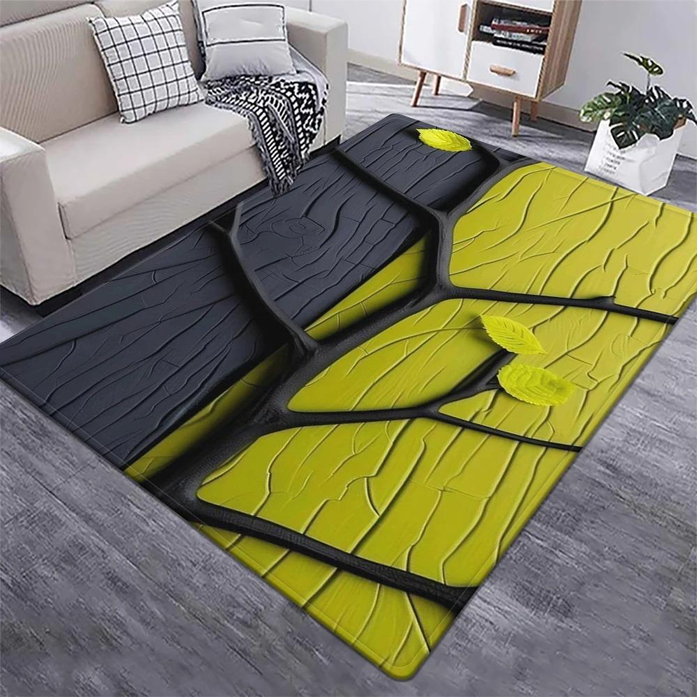Creative Abstract Ethnic Art Area Rug Collection Unique Geometric Dot Painting Pattern Floor Mat For Living Room