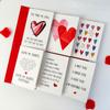 Candy Cards With Drifting Bottle Shaped Cards For Valentine's Day Party Gift Exchange Gift Decoration