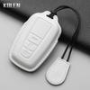 Genuine Leather Auto Smart Key Fob Cover Case Housing Fit For Toyota Prius Camry Corolla Chr C-Hr Rav4 Land Cruiser Prado 2 3 4 Button Auto